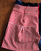 Stars, Stripes & Bad Decisions Upcycled Patchwork Mini Skirt | One of One