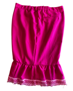 Hot Mess Express Ruffle Skirt in vibrant pink, showcasing unique ruffles, perfect for colorful women's clothing.