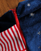 Stars, Stripes & Bad Decisions Upcycled Patchwork Mini Skirt | One of One