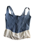 Denim & Daydreams Upcycled Lace-Up Corset Top | One of One