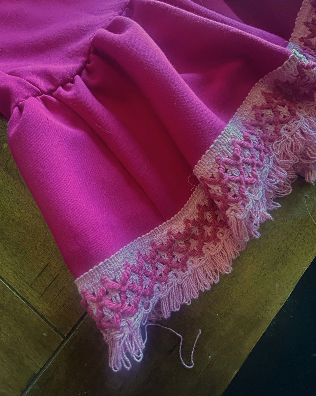 Hot Mess Express Upcycled Ruffle Skirt