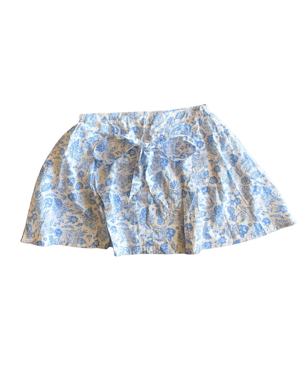 Blue Meadow Remix Set – One-of-a-Kind Handmade Skirt & Halter Top Set