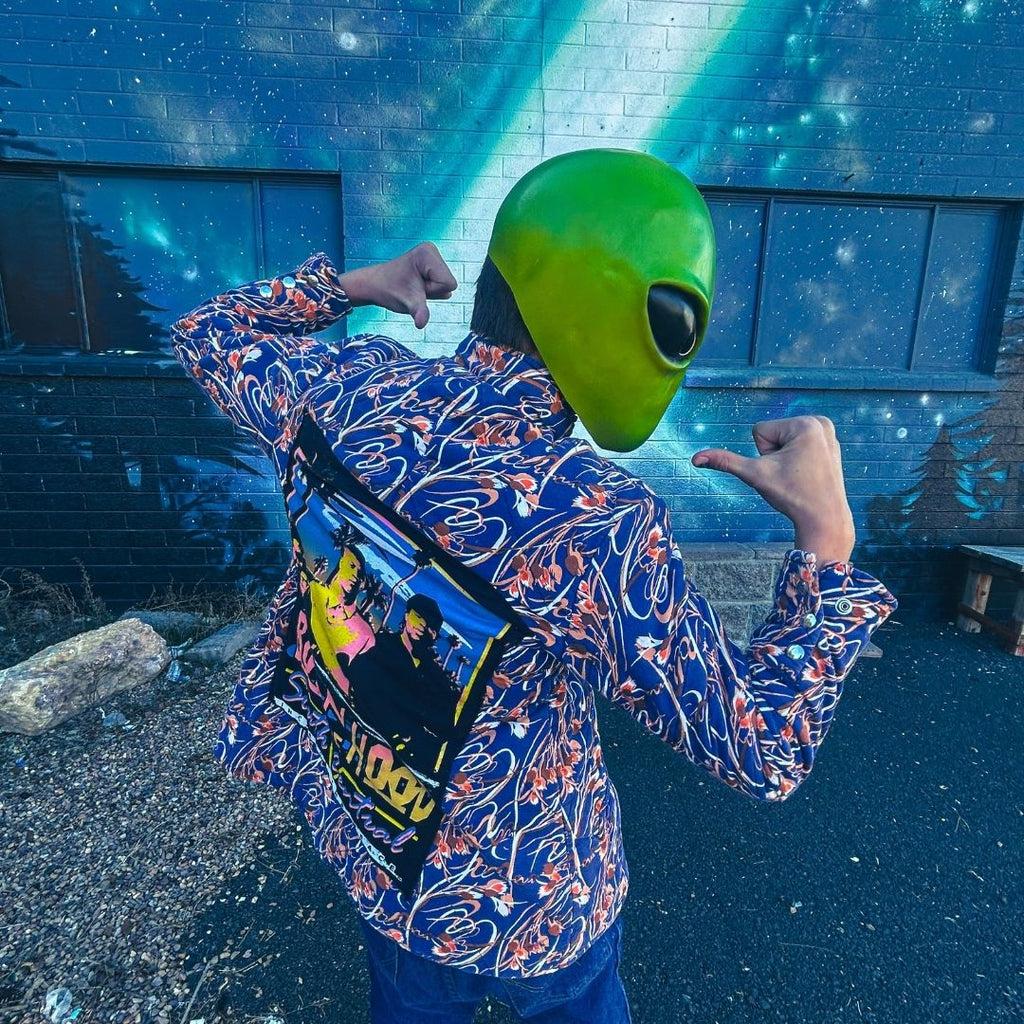 Upcycled Boyz n the Hood Statement Jacket — Bold, Retro &amp; One-of-a-Kind