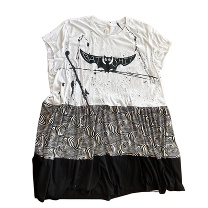 Handmade "Bat Shit" T-Shirt Dress | Upcycled