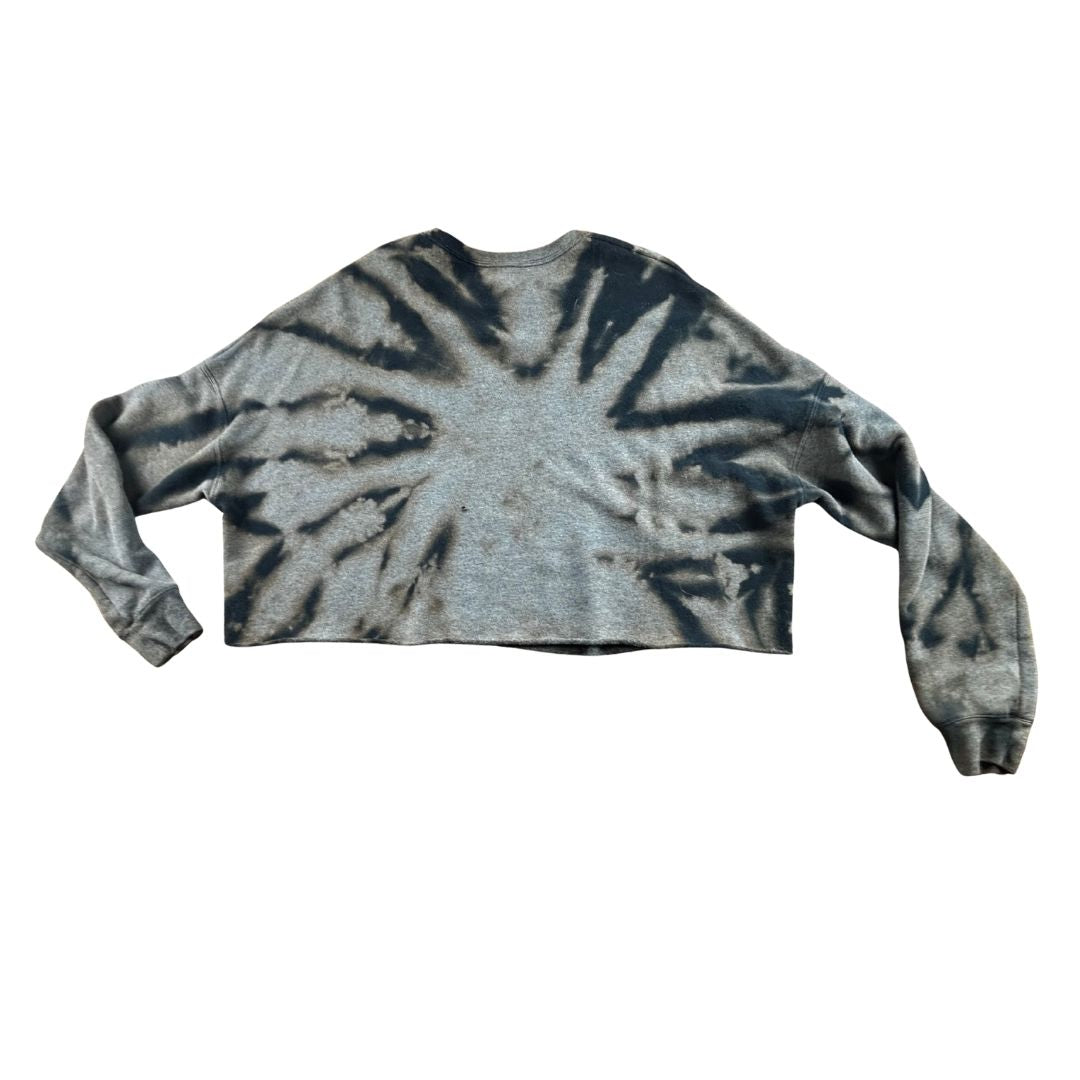 Bleach-Dyed “The Modern Alien” Crop Sweater — Handmade &amp; One-of-a-Kind