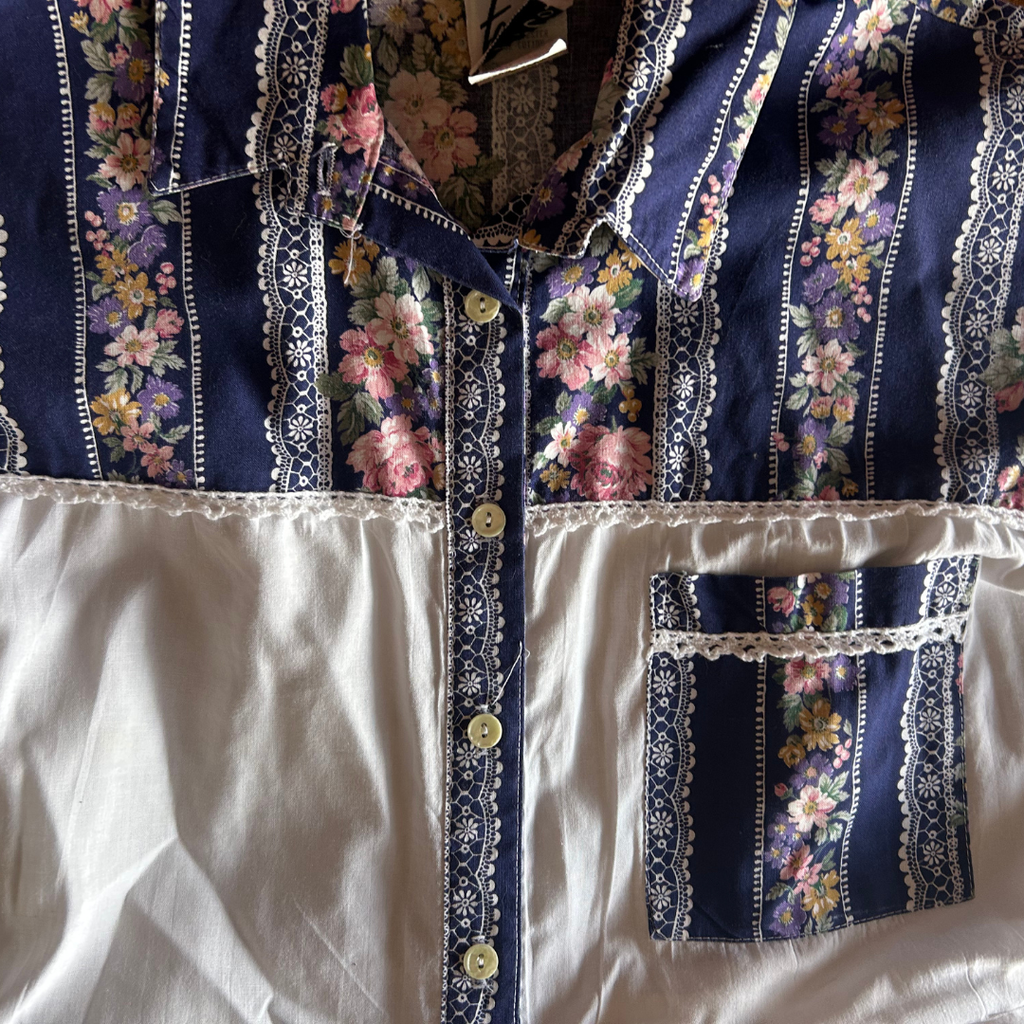 Prairie Princess Dress – Upcycled Western Shirt + Tablecloth Skirt | One-of-a-Kind | Handmade in Arizona ♻️ Rustic Romance Meets Eco Chic – Only 1 Available