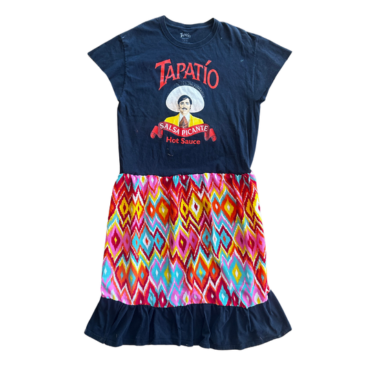 Handmade Tapatío Hot Sauce Dress | Upcycled