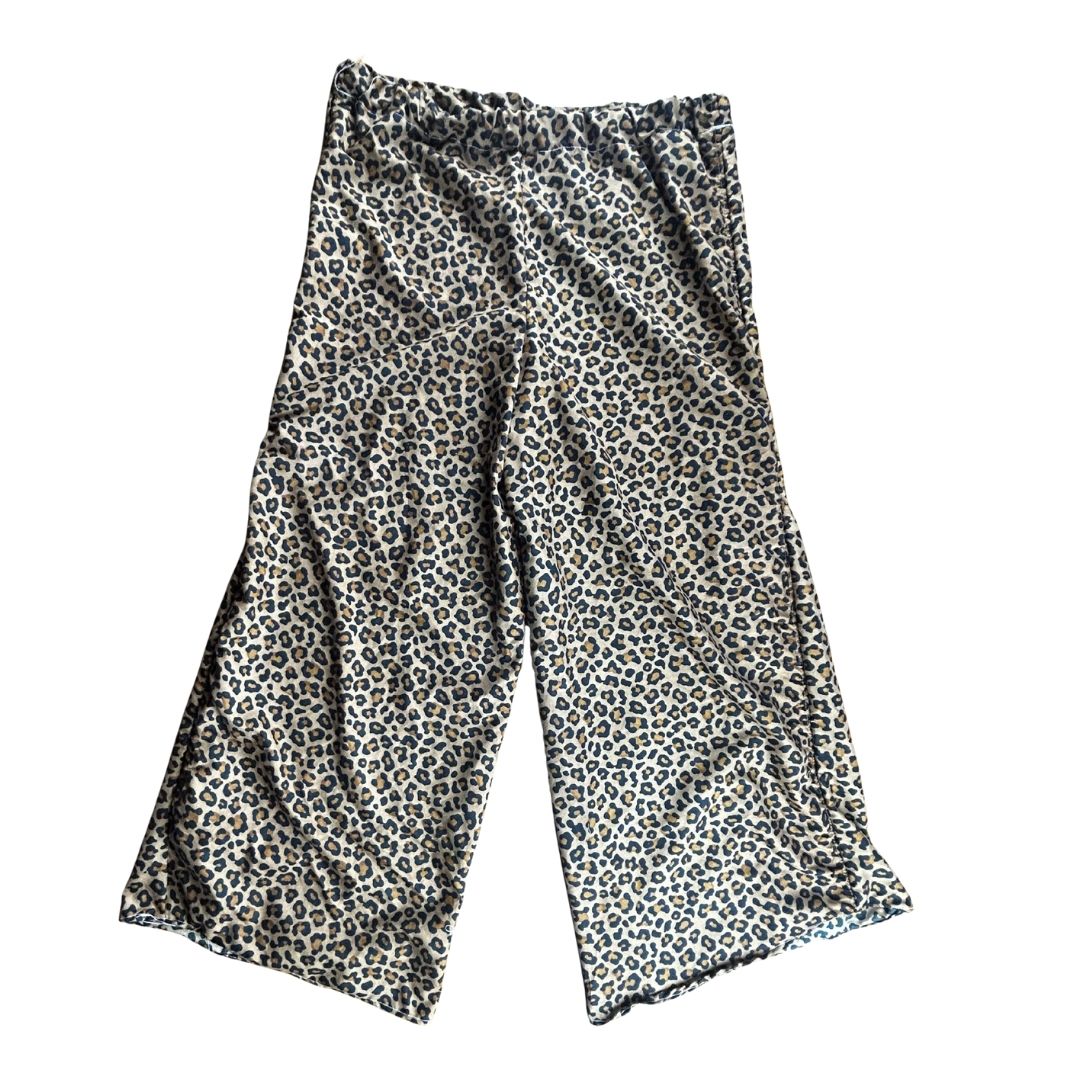 Upcycled Leopard Lounge Pants — Handmade from Vintage Sheets