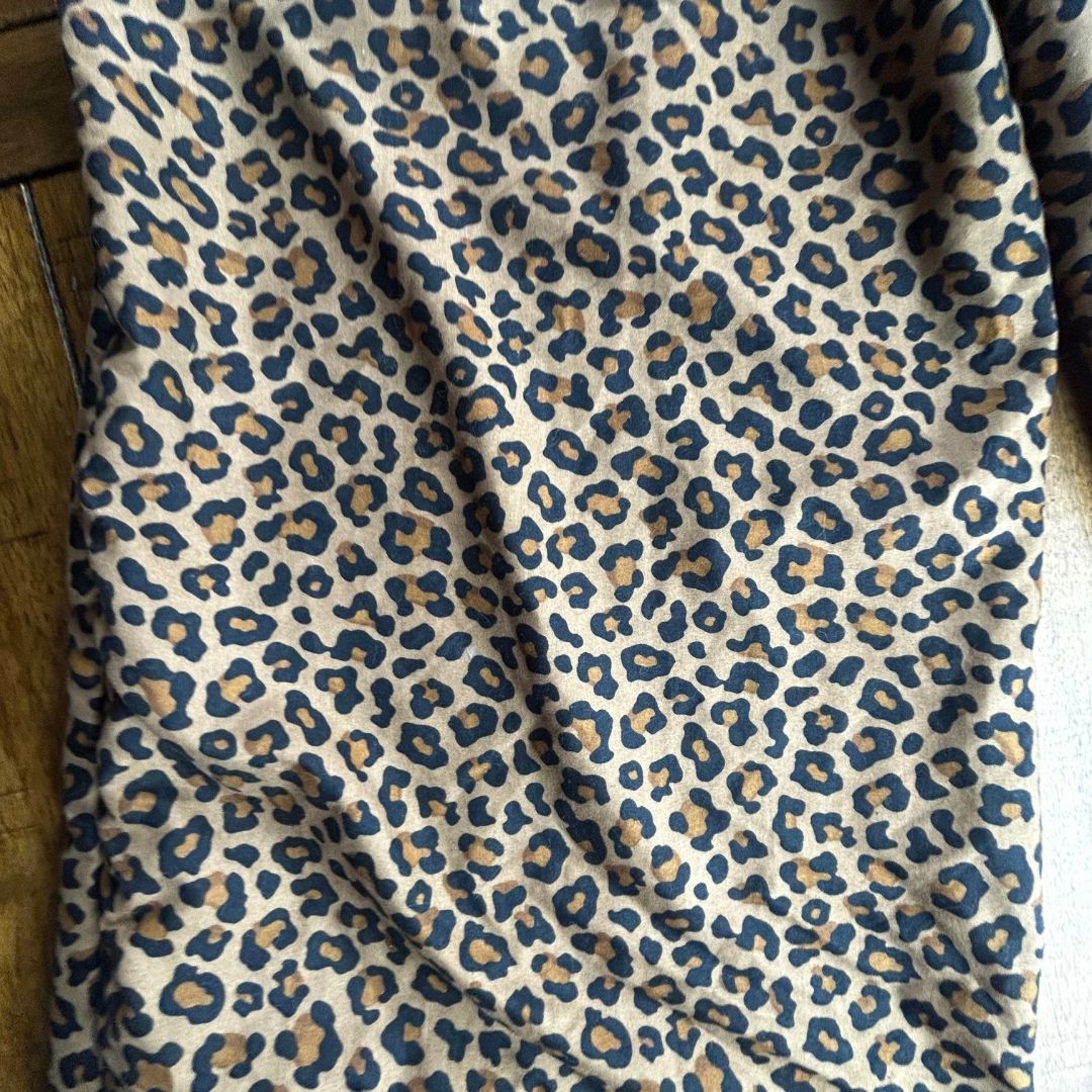 Upcycled Leopard Lounge Pants — Handmade from Vintage Sheets