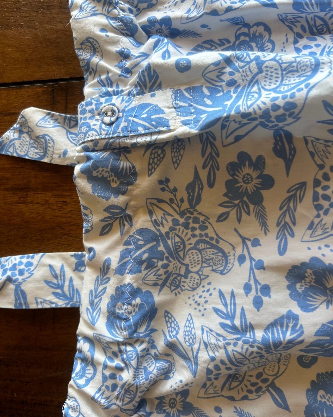 Blue Meadow Remix Set – One-of-a-Kind Handmade Skirt & Halter Top Set