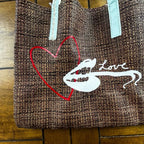 Love Lips Mini Tote – One of a Kind Upcycled Statement Bag