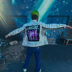 Gorillaz Chaos Fringe Jacket – One of a Kind Upcycled Statement Piece