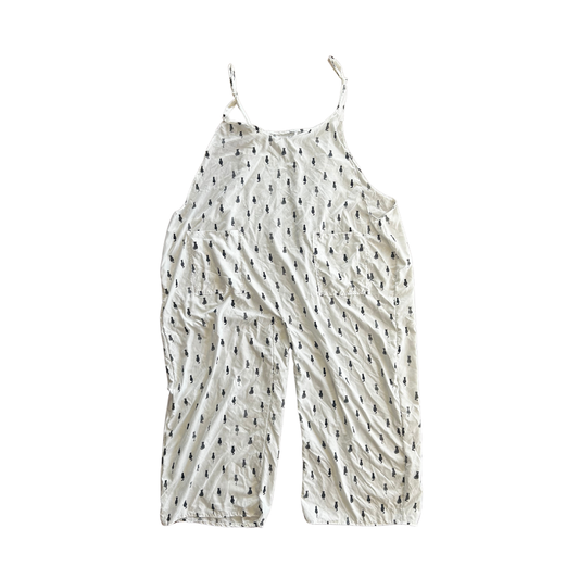 Handmade Cat Print Jumpsuit | Upcycled Bedsheet
