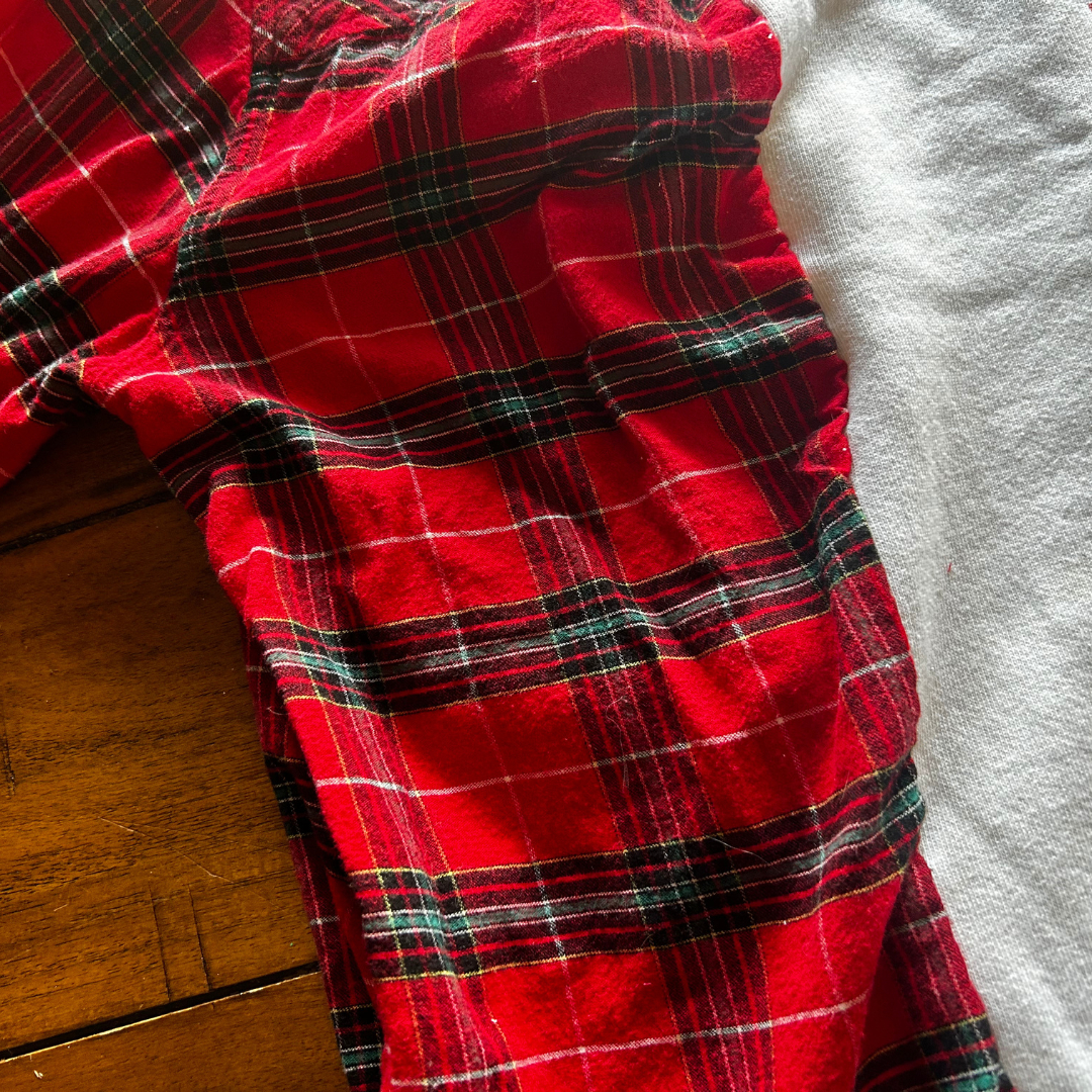 Upcycled Cozy Cabin Flannel Crop