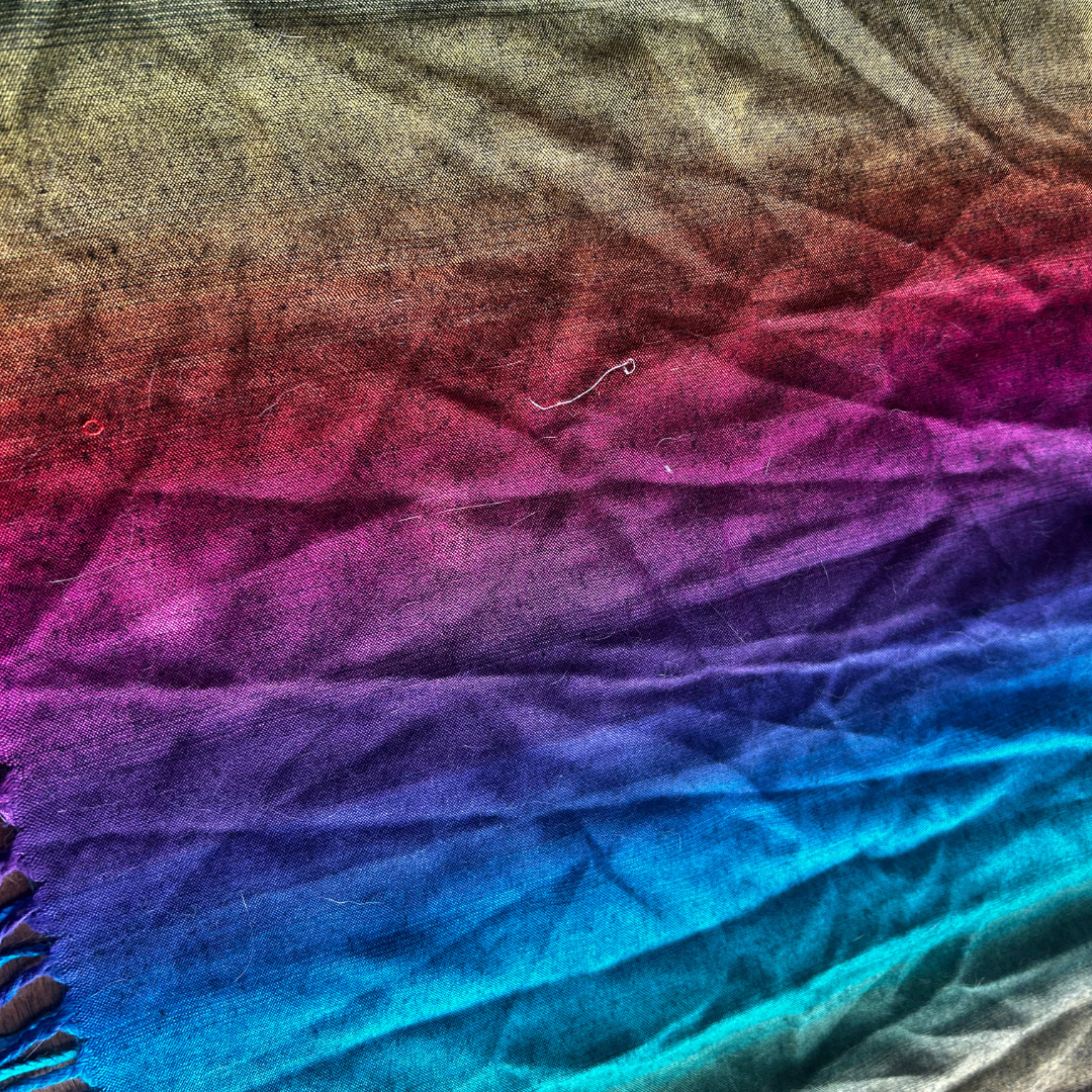 Handmade Rainbow Pashmina Crop Top | Fringe Festival Tank
