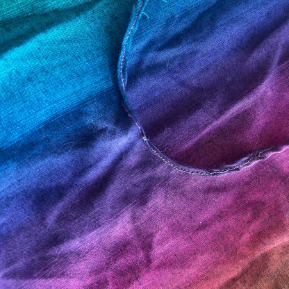 Handmade Rainbow Pashmina Crop Top | Fringe Festival Tank