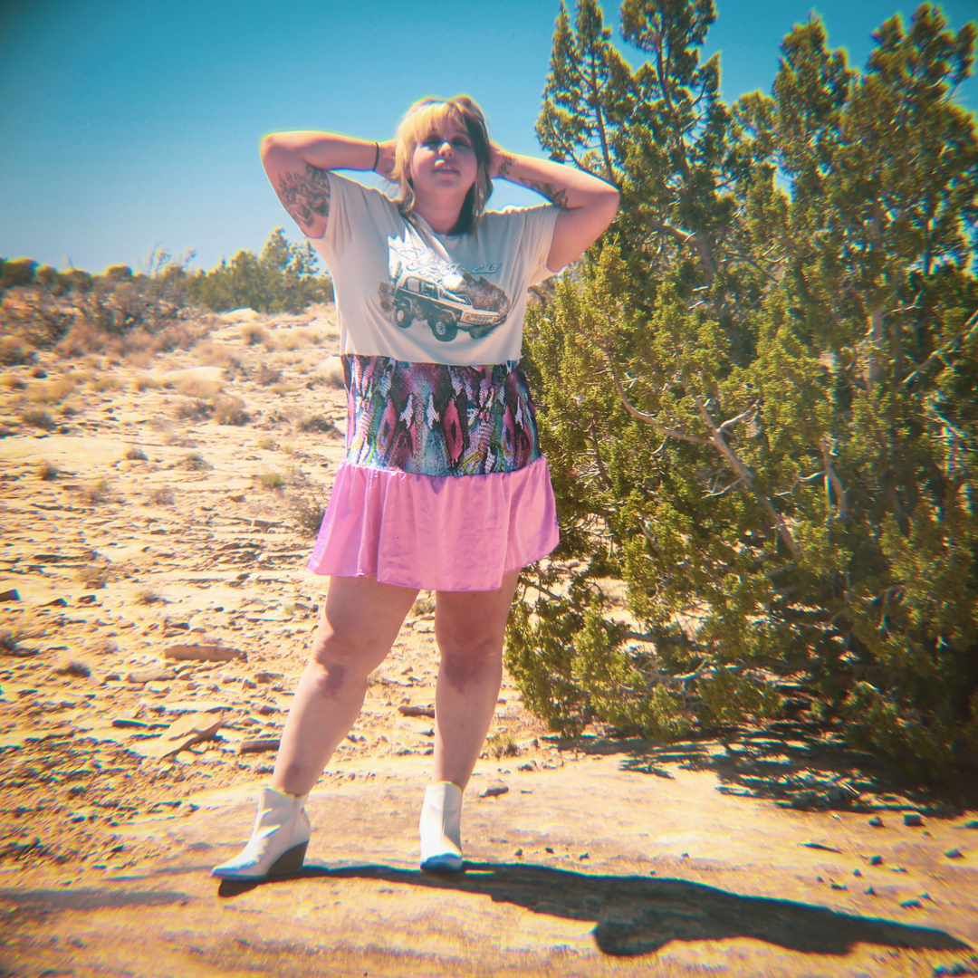 Upcycled Ford Bronco T-Shirt Dress | Handmade