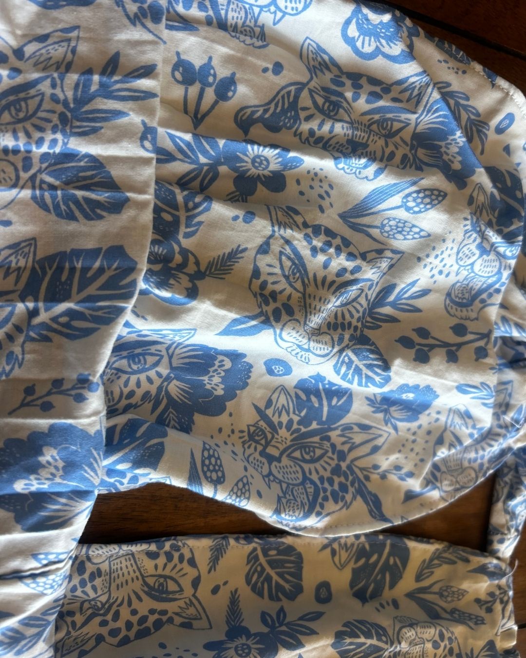 Blue Meadow Remix Set – One-of-a-Kind Handmade Skirt & Halter Top Set