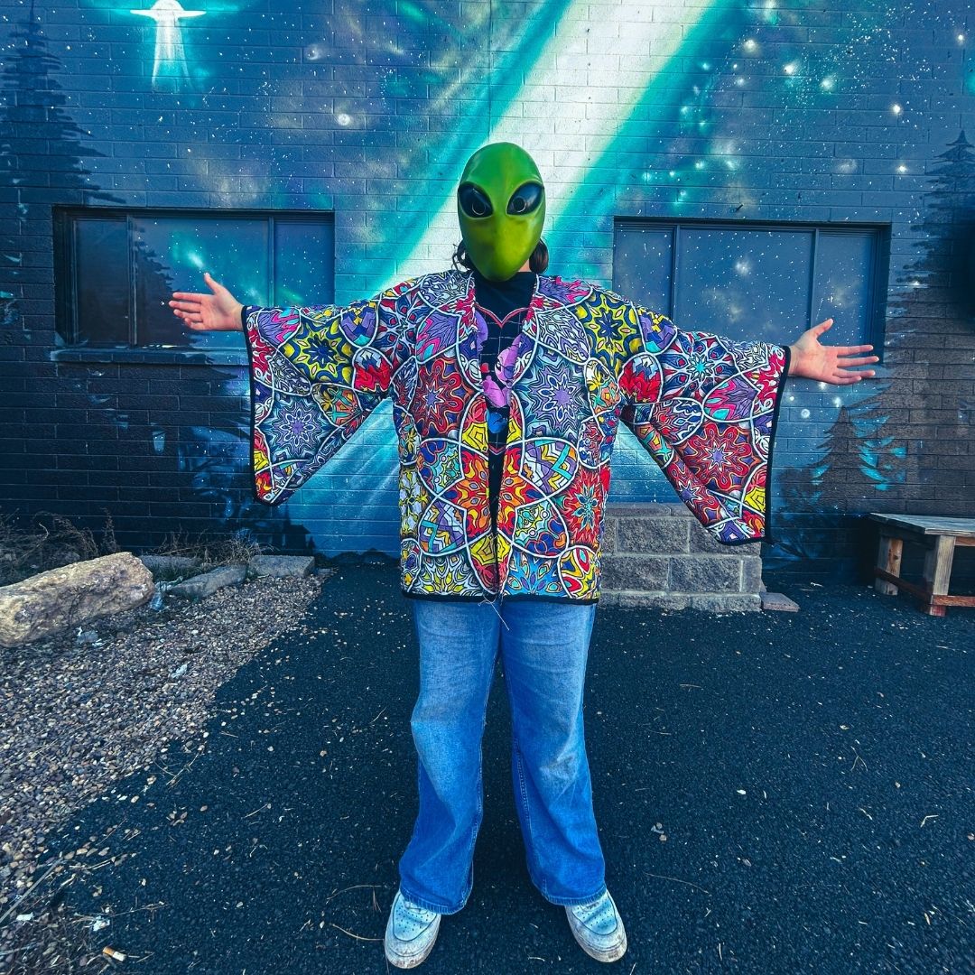 Kaleidoscope Quilt Kimono — Upcycled, Handmade &amp; One-of-a-Kind