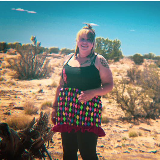 Handmade Funky "Karma" Tank Dress | Upcycled