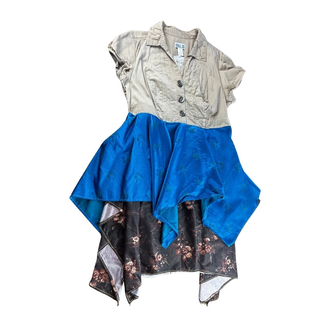 Patchwork Wanderer Dress — Upcycled, Handmade &amp; One-of-a-Kind