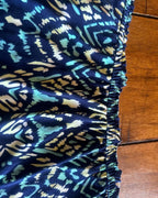 Midnight Mirage Two-Piece Set – One-of-a-Kind Handmade Halter Top & Shorts Set with colorful geometric print