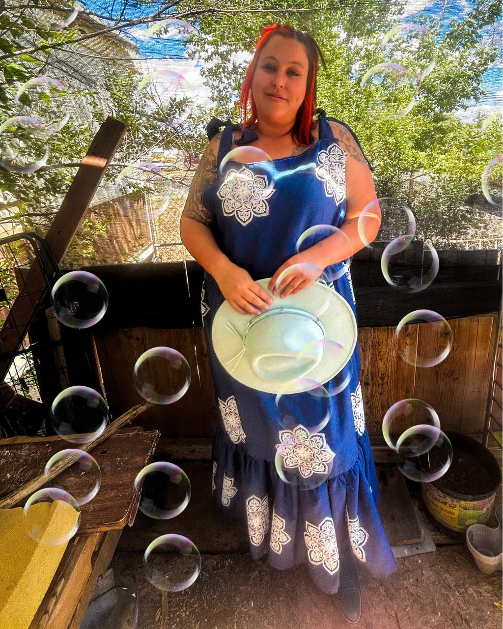 Upcycled Curtain Sundress — Cottagecore Comfort Meets Funky Handmade Charm