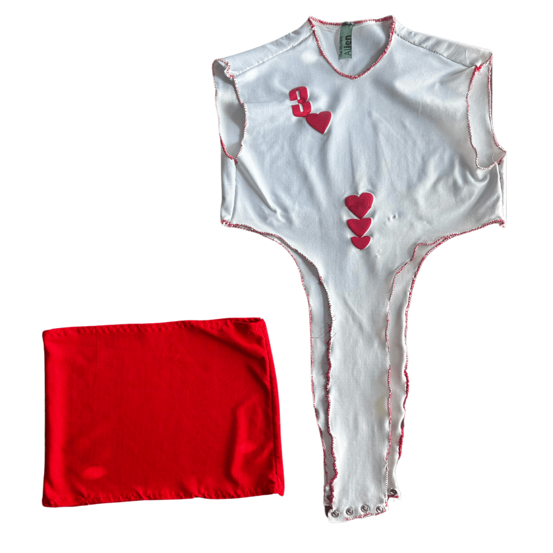 3 of Hearts Cutout Dress – Handmade & Upcycled - The Modern Alien