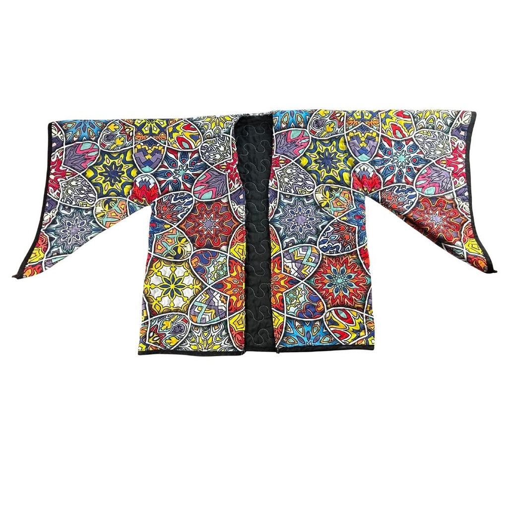 Kaleidoscope Quilt Kimono — Upcycled, Handmade &amp; One-of-a-Kind