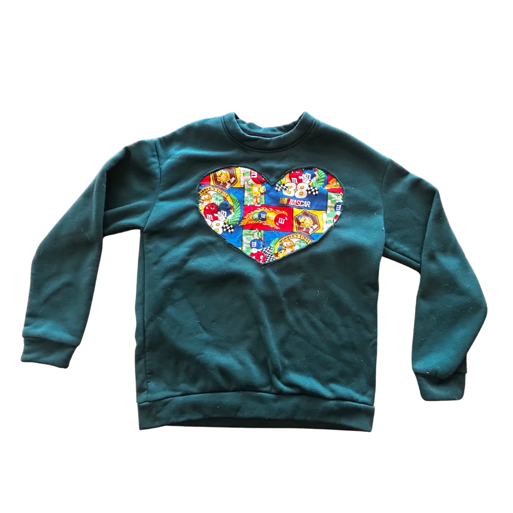 Sweet Speed Love Sweatshirt – One of a Kind Upcycled Statement Piece