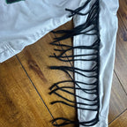 Gorillaz Chaos Fringe Jacket – One of a Kind Upcycled Statement Piece