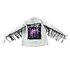 Gorillaz Chaos Fringe Jacket – One of a Kind Upcycled Statement Piece