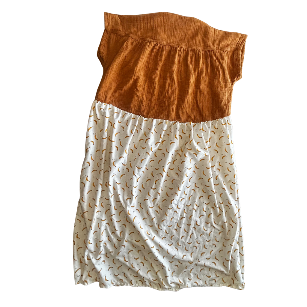 Banana Split Maxi Dress – One of a Kind Upcycled Statement Piece