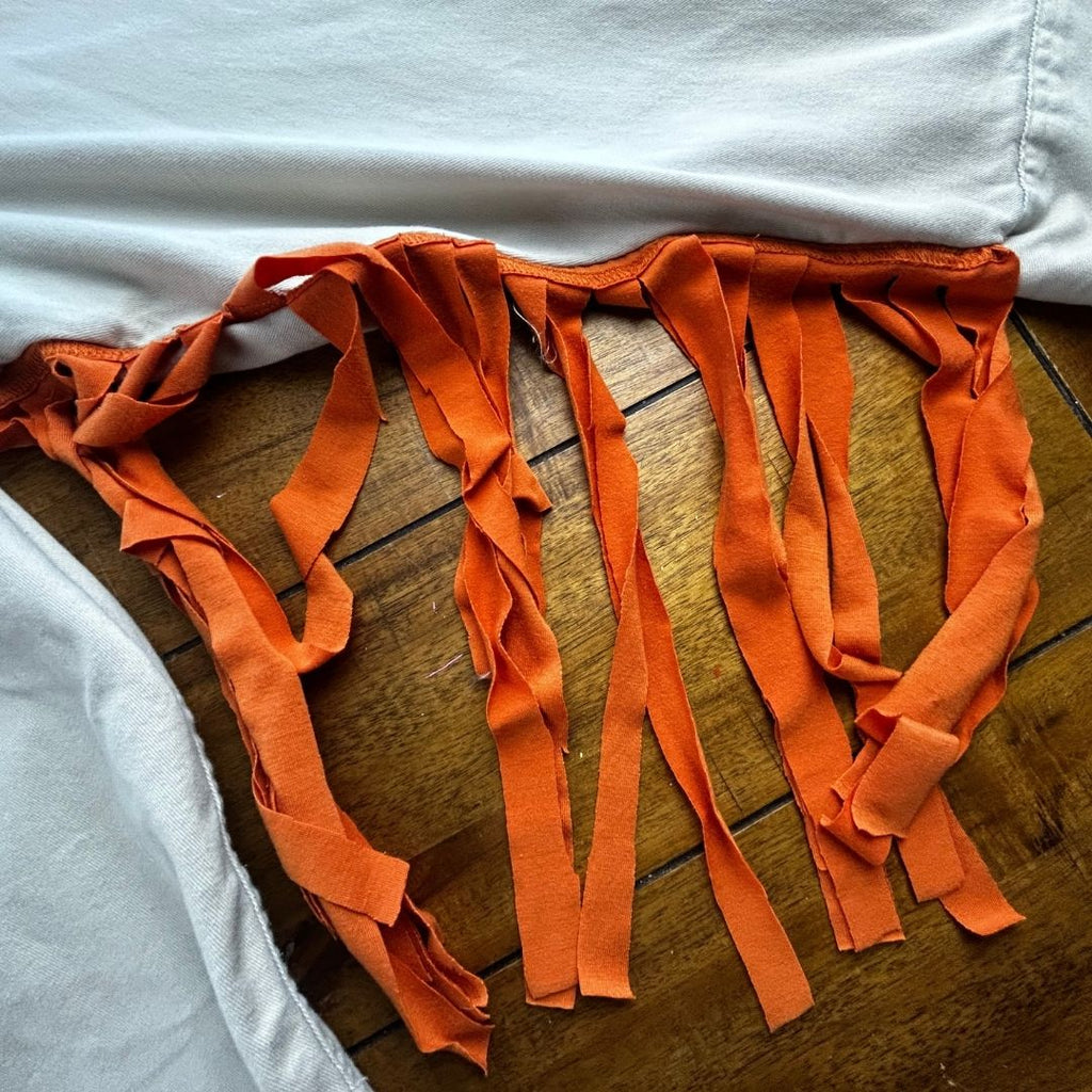 Upcycled Ramen Cat Fringe Flannel — One-of-a-Kind &amp; Full of Flavor