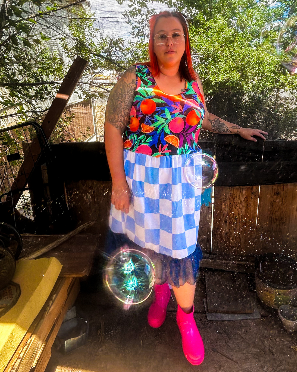 Funky Upcycled Tank Top Dress