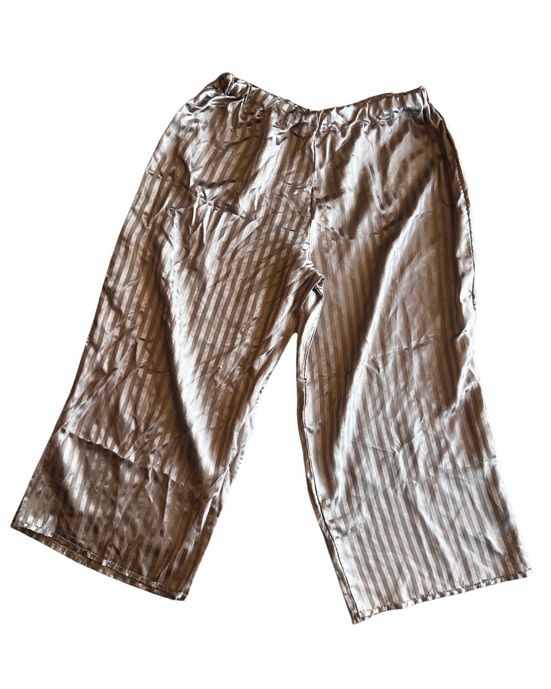 Upcycled Champagne Stripe Lounge Pants