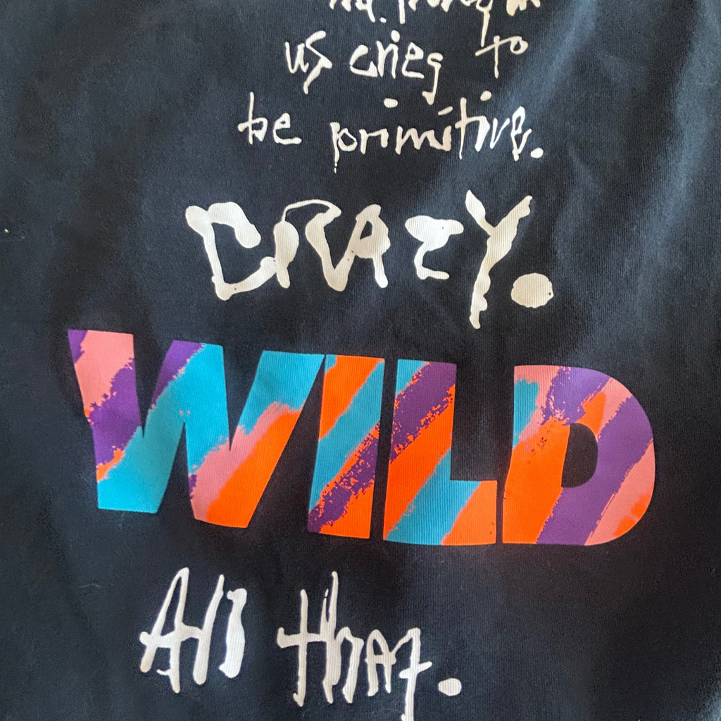 Wild Thing Tee Dress – One of a Kind Upcycled Statement Piece