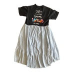 Wild Thing Tee Dress – One of a Kind Upcycled Statement Piece