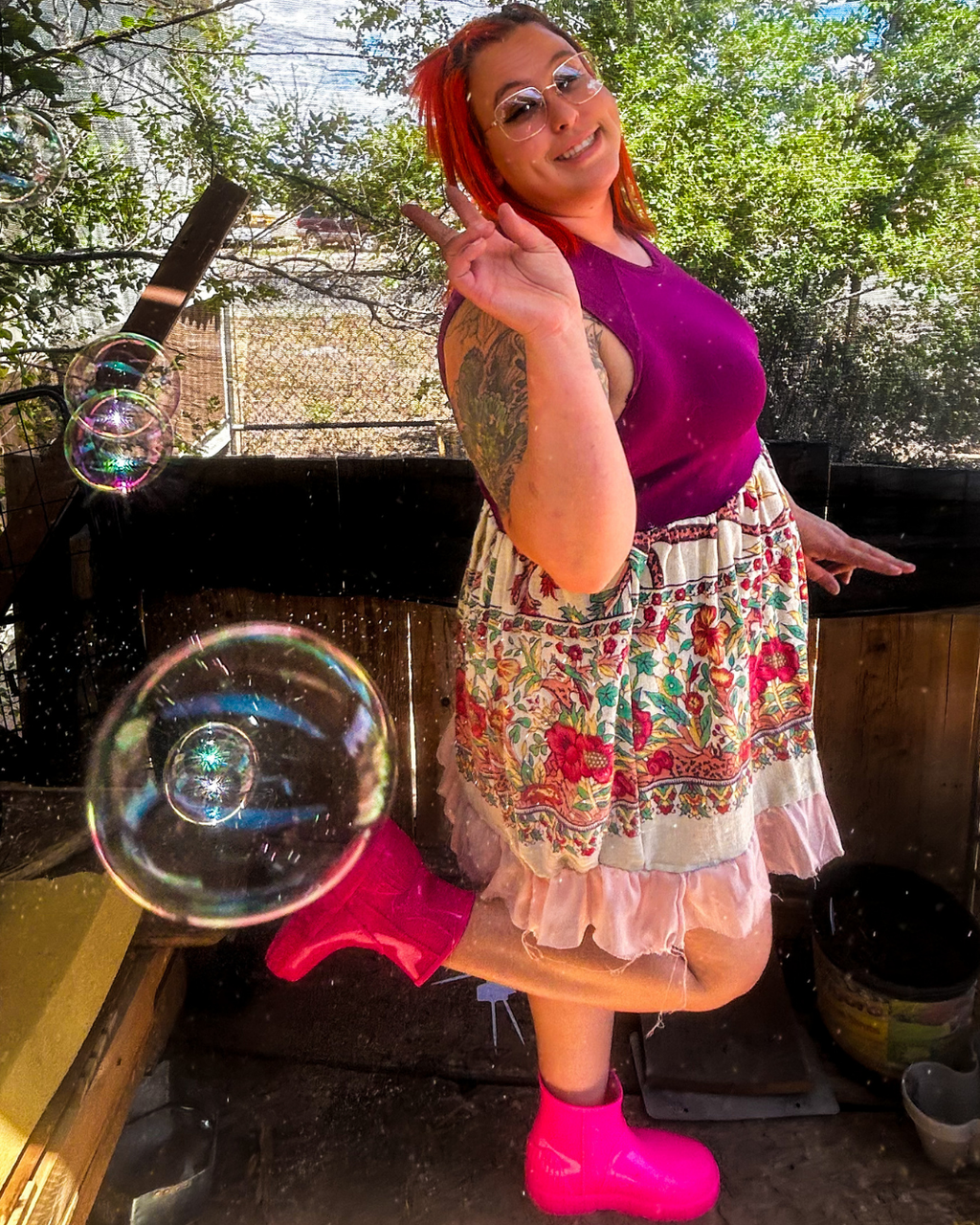 Alien Patch Dress – Handmade & Upcycled