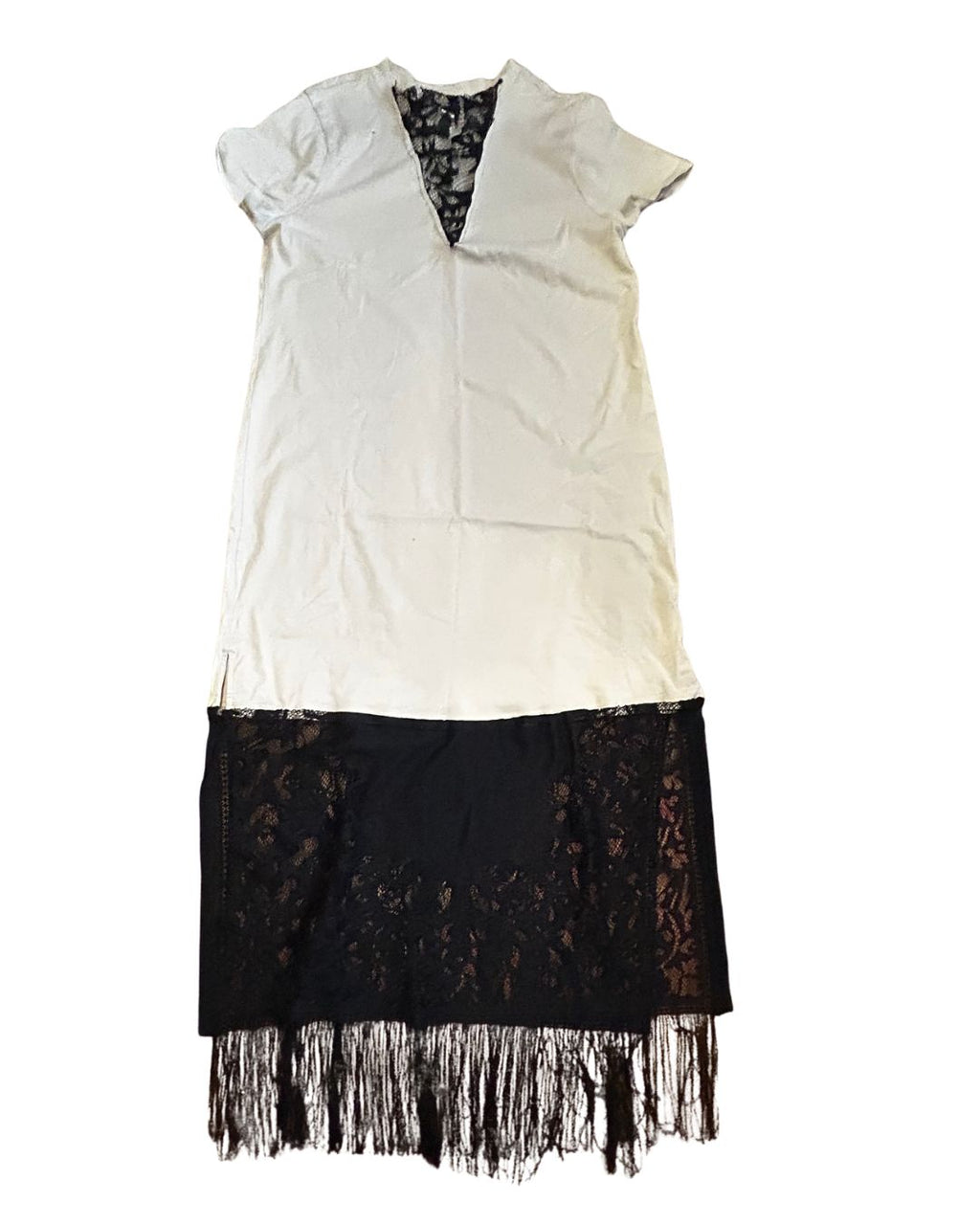 Midnight Lace Remix Maxi Dress – One of a Kind Upcycled Statement Piece