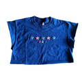 USA Star Crop Top – One of a Kind Upcycled Statement Piece