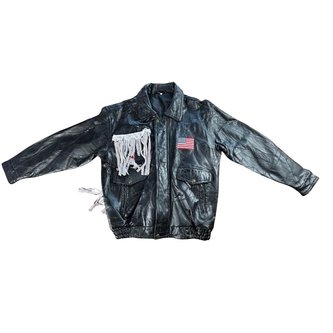 Upcycled “’Merica” Fringe Jacket — Loud, Proud &amp; One-of-a-Kind