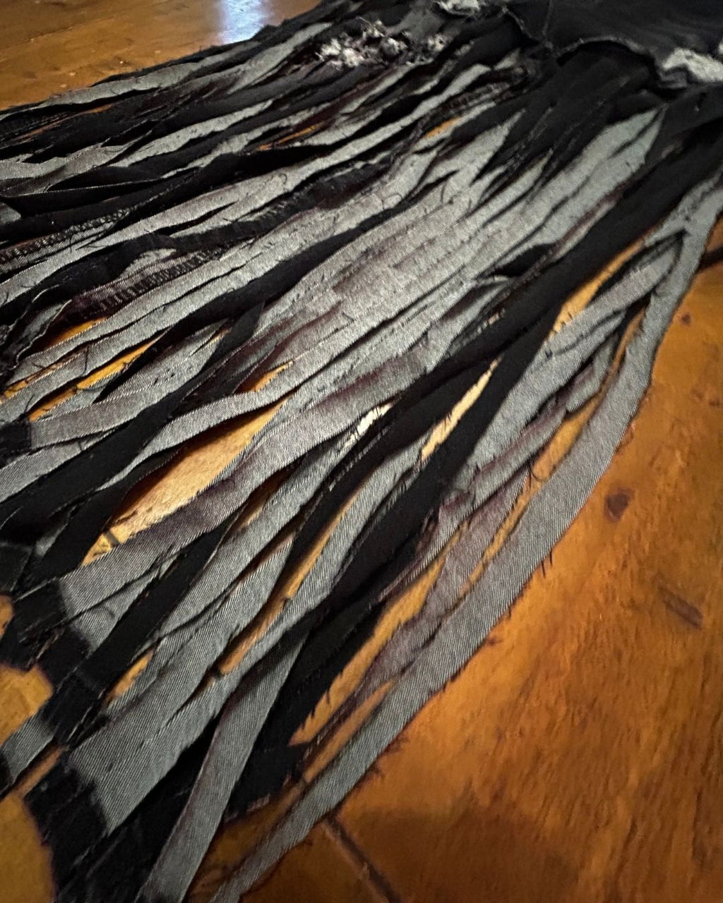 Midnight Outlaw Fringe Skirt