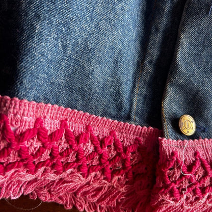 Reworked Denim Fringe Jacket – Funky Western Cowgirl | One-of-a-Kind | Handmade in Arizona