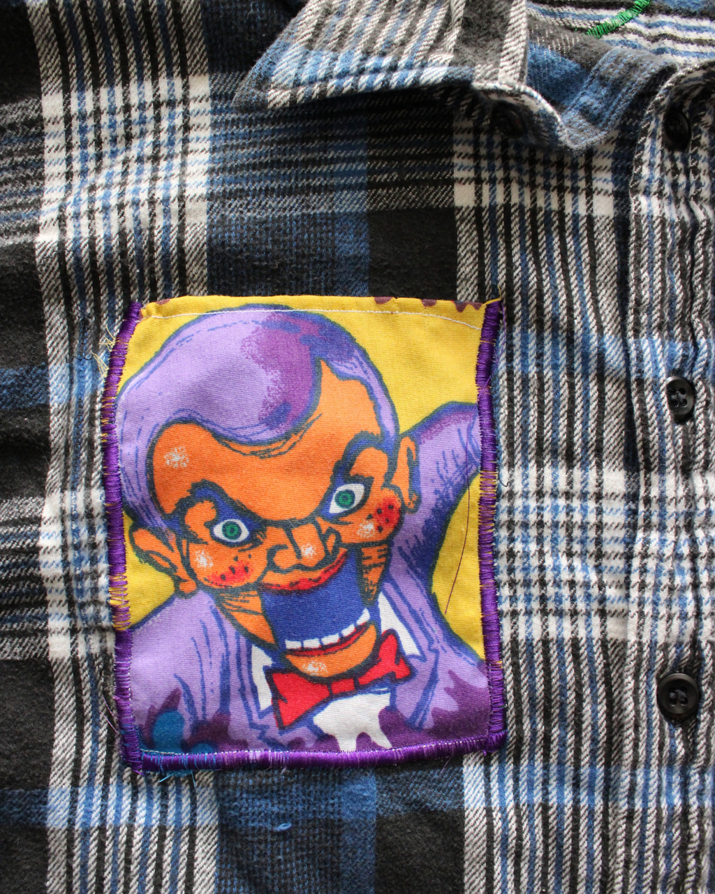 Nightmare Fuel Goosebumps Patchwork Flannel