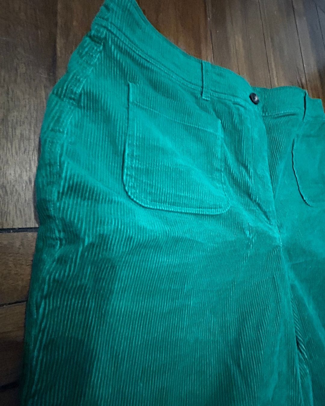 Emerald Flow Wide-Leg Pants