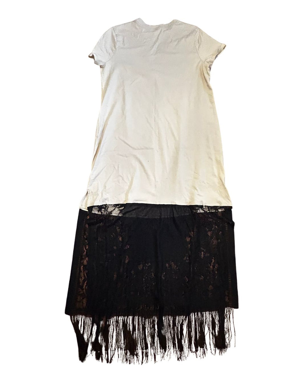 Midnight Lace Remix Maxi Dress – One of a Kind Upcycled Statement Piece