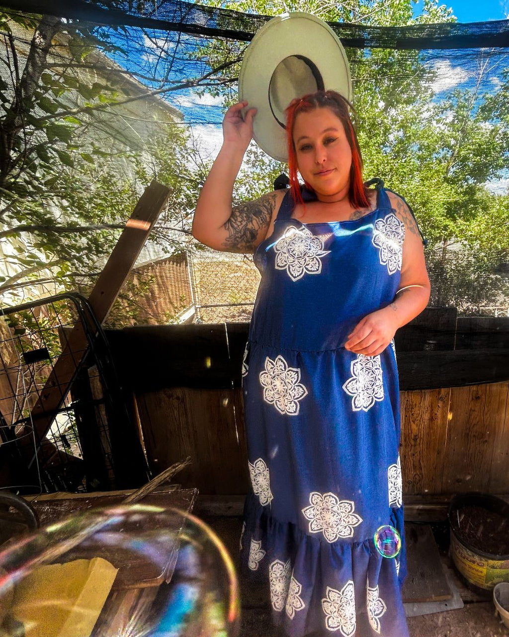 Upcycled Curtain Sundress — Cottagecore Comfort Meets Funky Handmade Charm