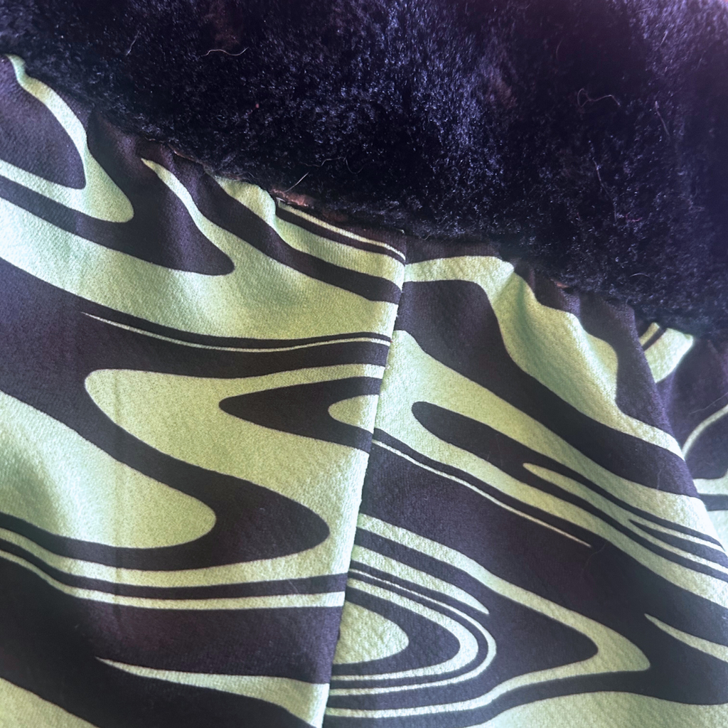 Alien Wave Mini Skirt – One of a Kind Upcycled Statement Piece