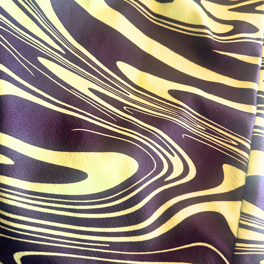 Alien Wave Mini Skirt – One of a Kind Upcycled Statement Piece